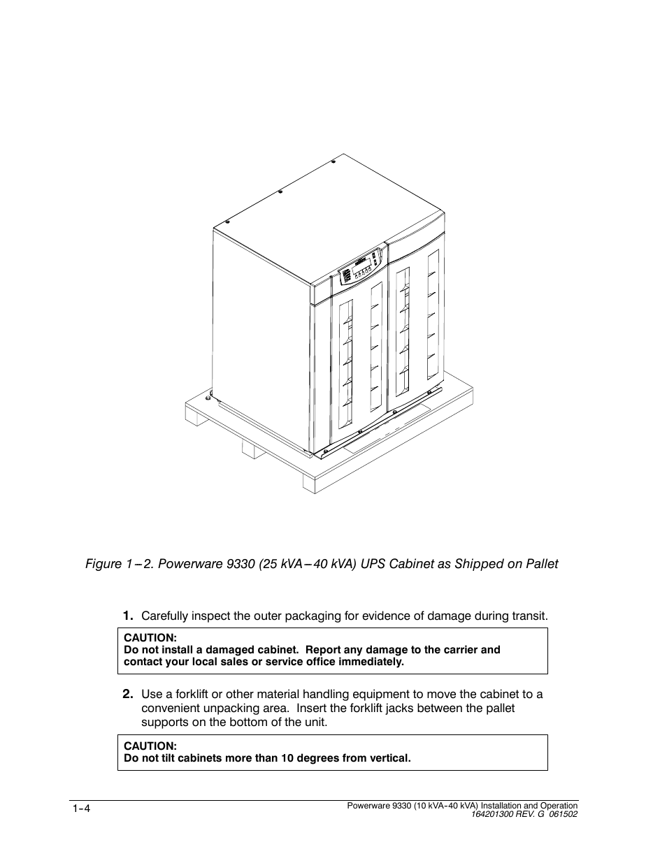 Powerware 9330 User Manual | Page 24 / 246