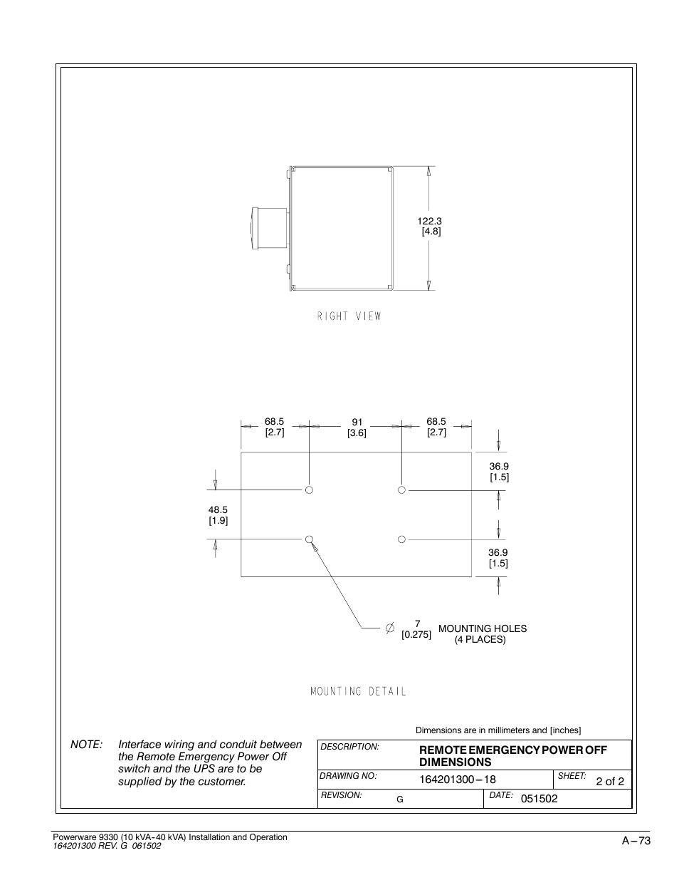 Powerware 9330 User Manual | Page 243 / 246