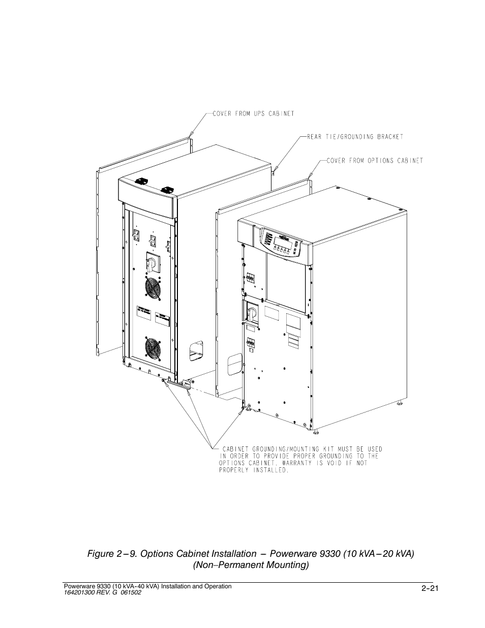 Powerware 9330 User Manual | Page 47 / 246