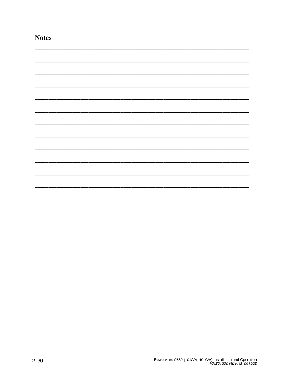 Powerware 9330 User Manual | Page 56 / 246