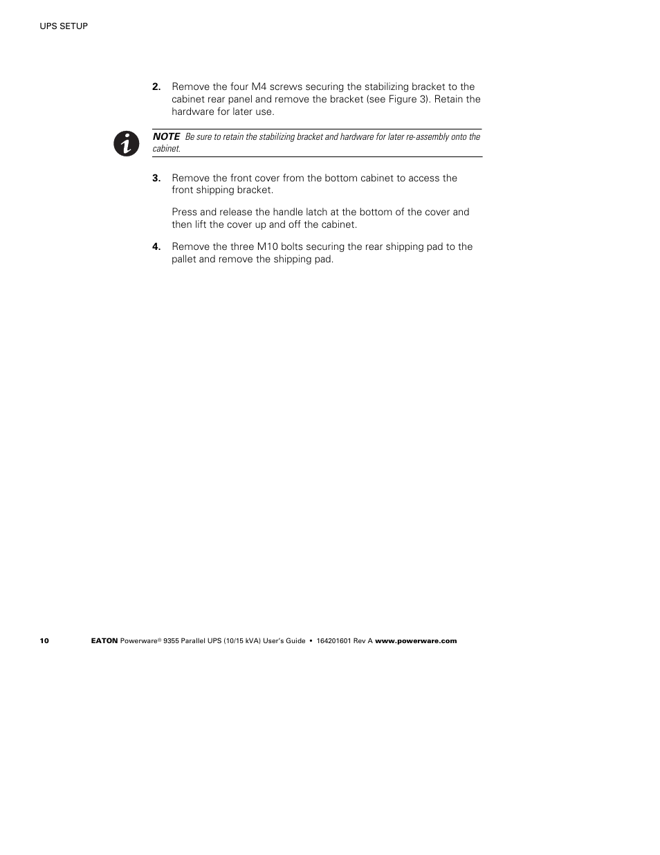 Powerware 9355 User Manual | Page 16 / 62