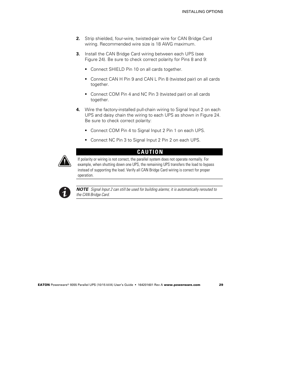 Powerware 9355 User Manual | Page 35 / 62