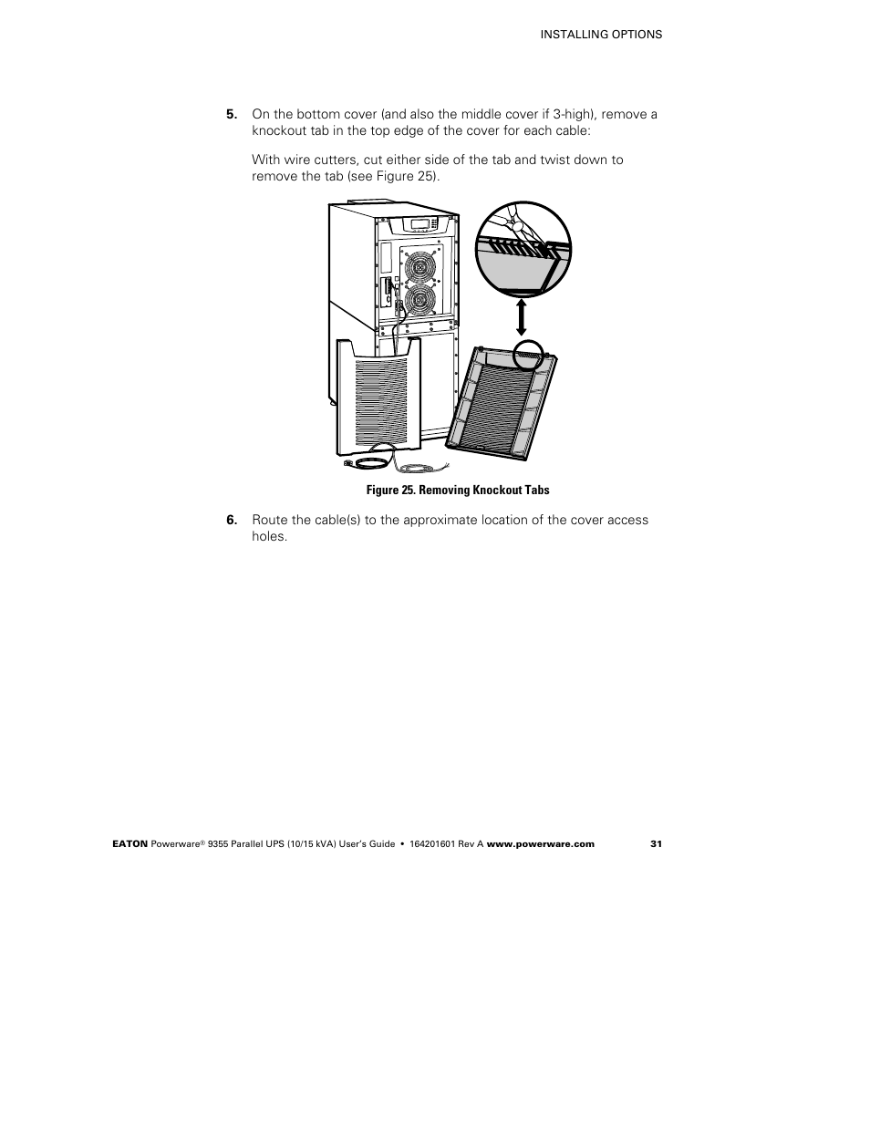 Powerware 9355 User Manual | Page 37 / 62