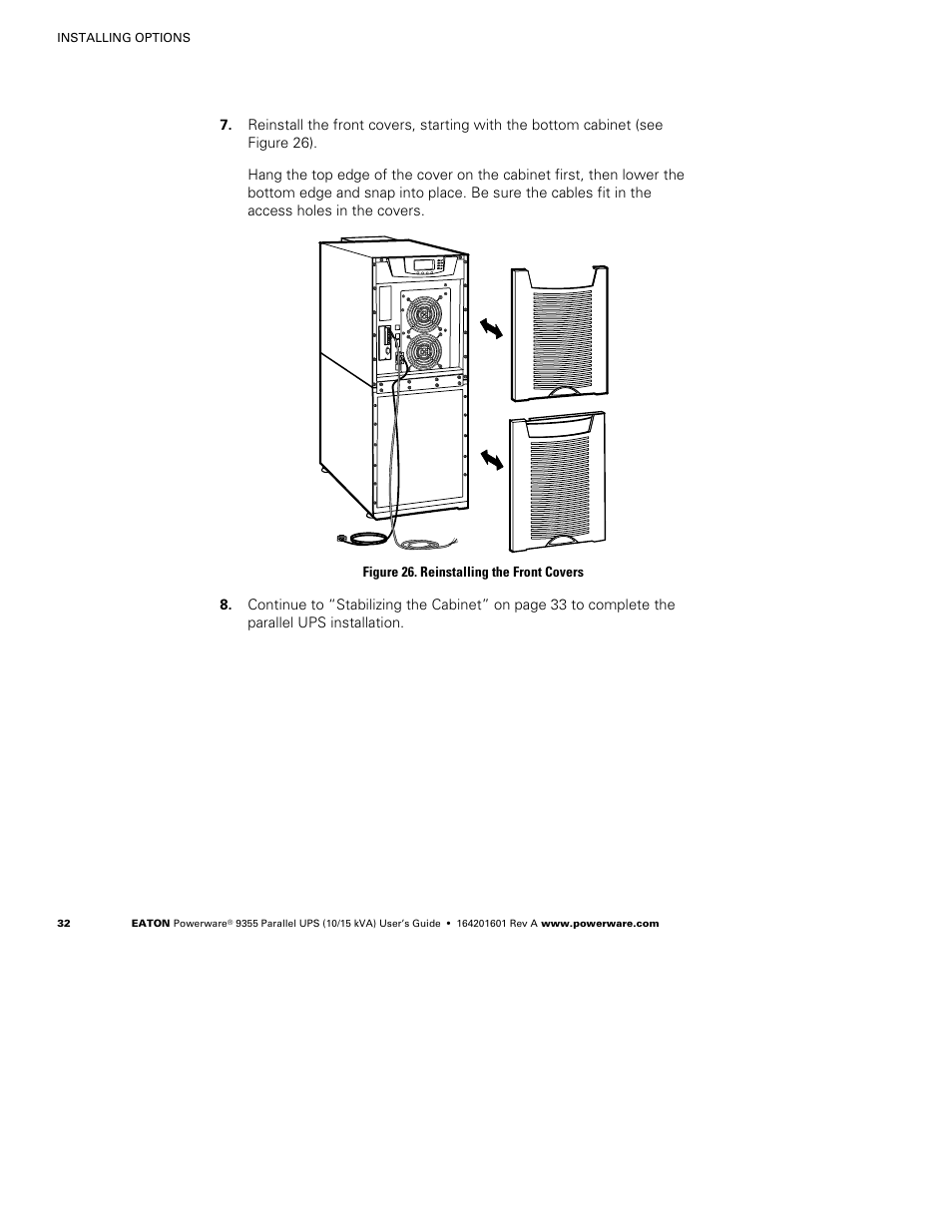 Powerware 9355 User Manual | Page 38 / 62