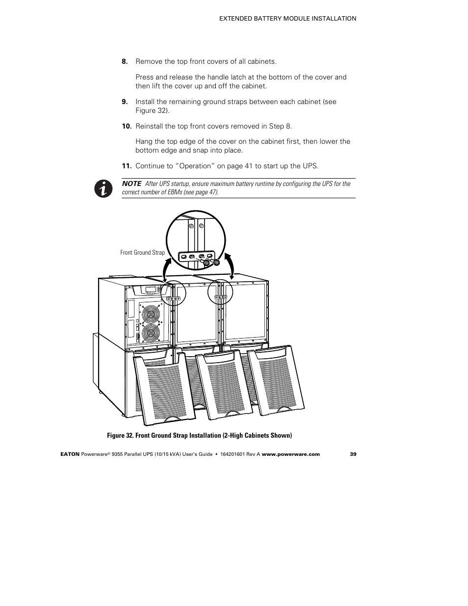 Powerware 9355 User Manual | Page 45 / 62