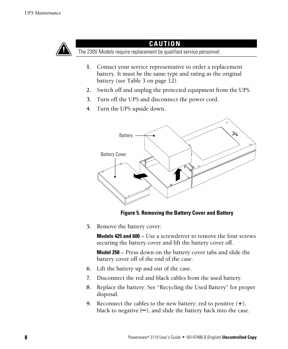 Powerware 3110 User Manual | Page 12 / 18