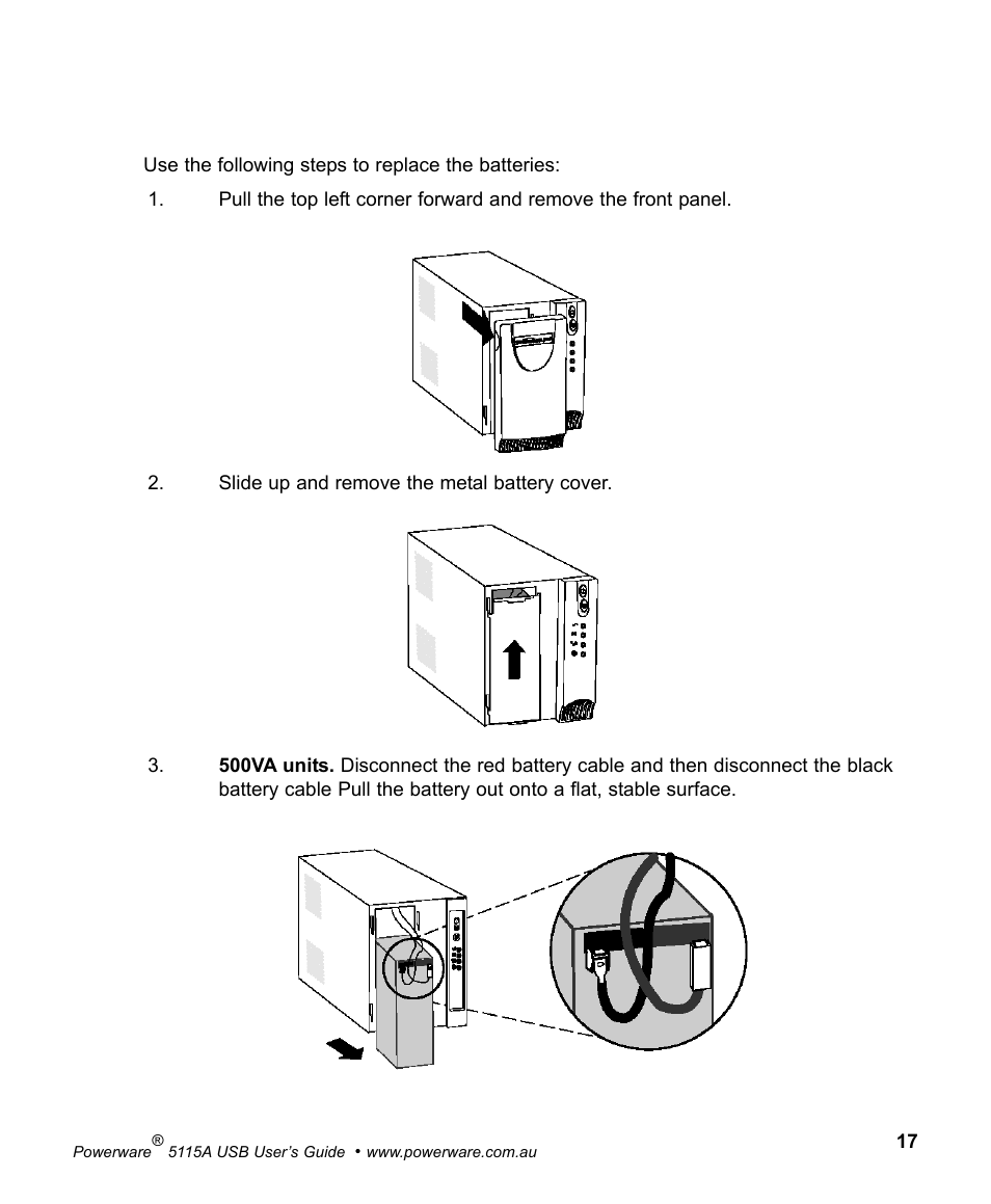 Powerware 5115A USB User Manual | Page 23 / 44