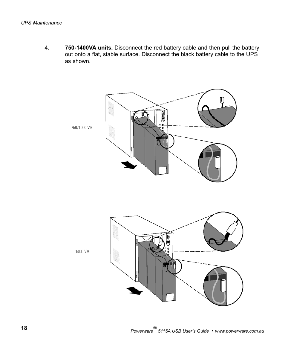 Powerware 5115A USB User Manual | Page 24 / 44