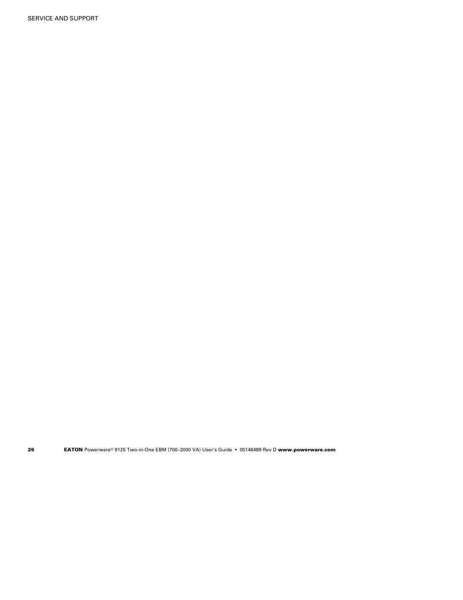Powerware 9125 User Manual | Page 30 / 30