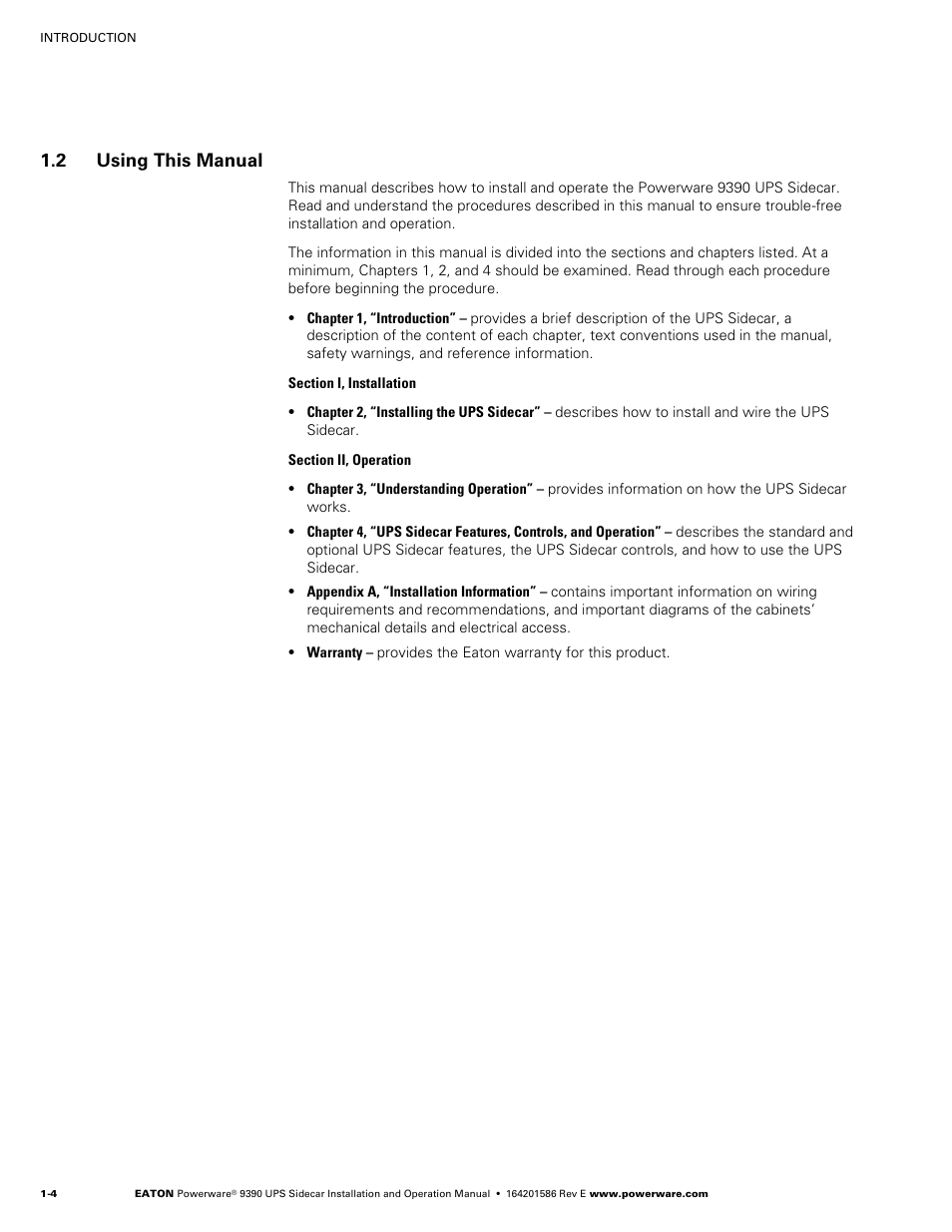 2 using this manual | Powerware UPS Sidecar Powerware 9390 User Manual | Page 10 / 124