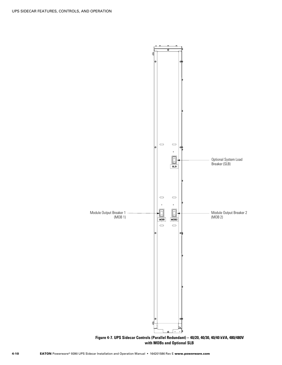 Powerware UPS Sidecar Powerware 9390 User Manual | Page 42 / 124