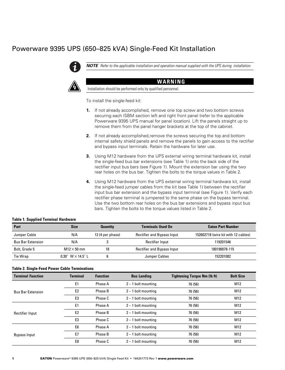 Powerware 9395 User Manual | Page 2 / 4