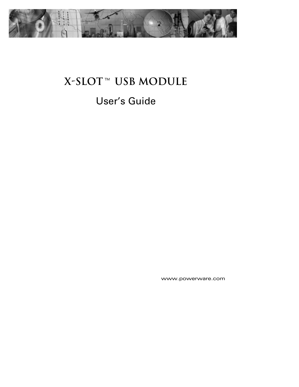 Powerware X-Slot USB Module User Manual | 10 pages
