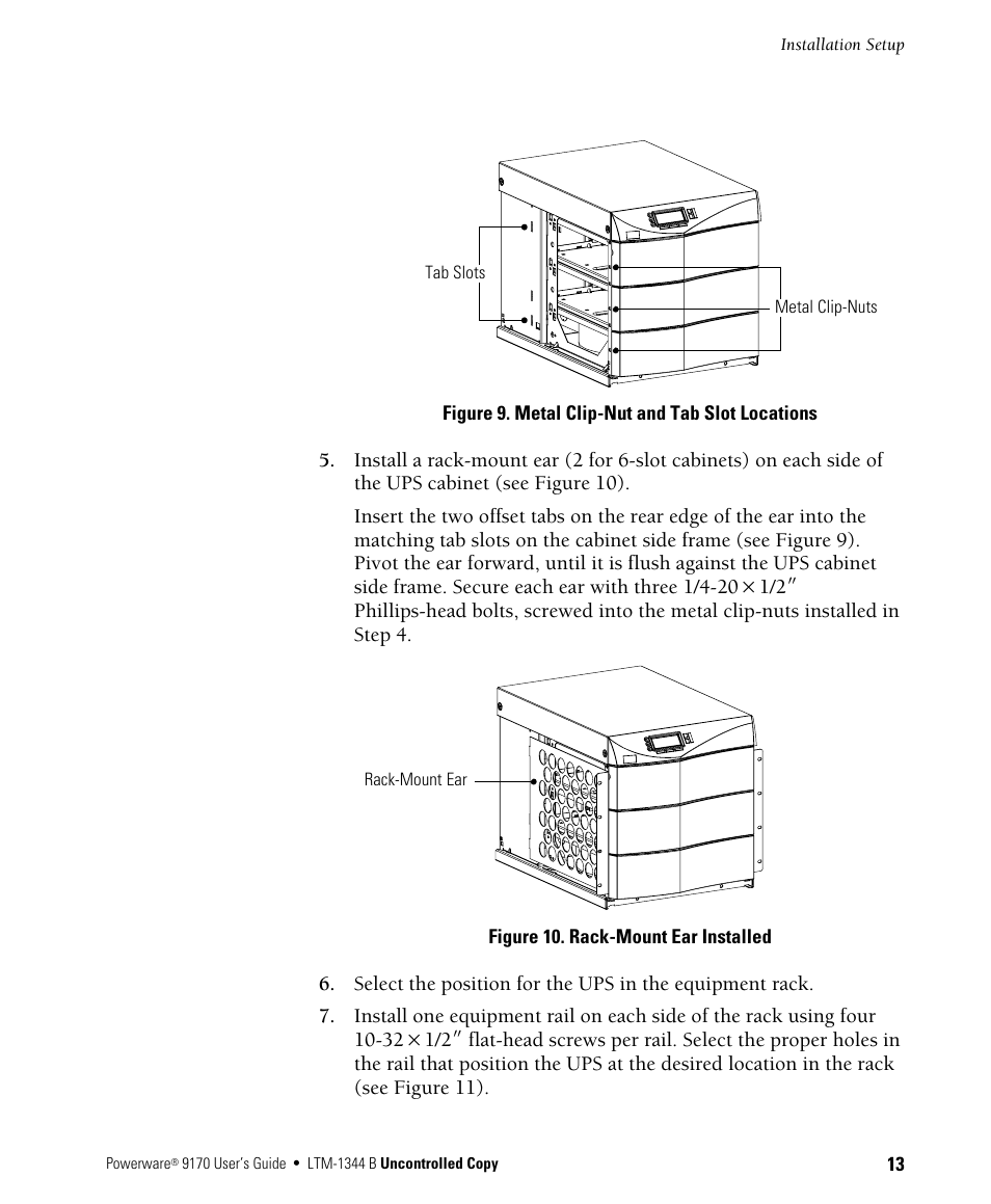 Powerware 9170+ User Manual | Page 17 / 94