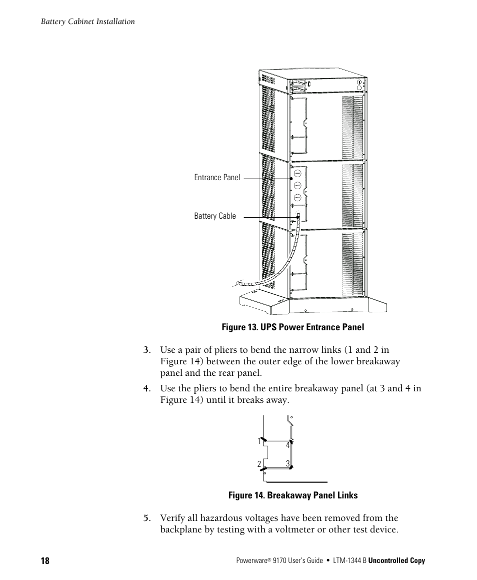 Powerware 9170+ User Manual | Page 22 / 94