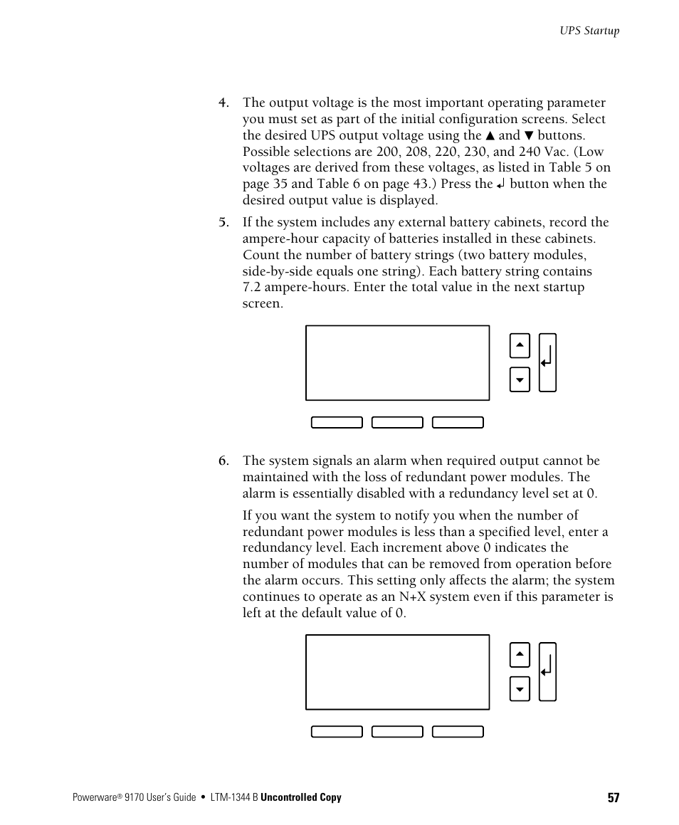 Powerware 9170+ User Manual | Page 61 / 94