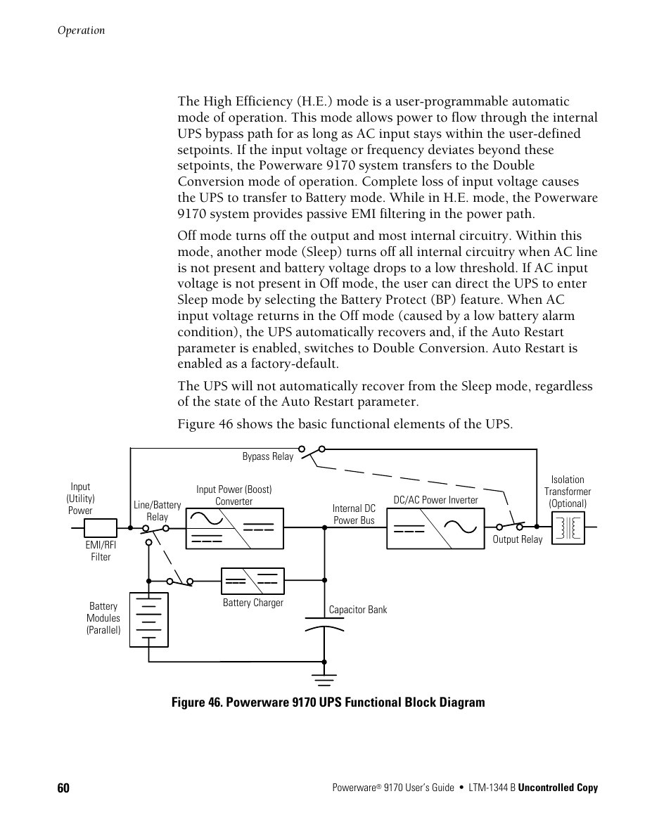 Powerware 9170+ User Manual | Page 64 / 94