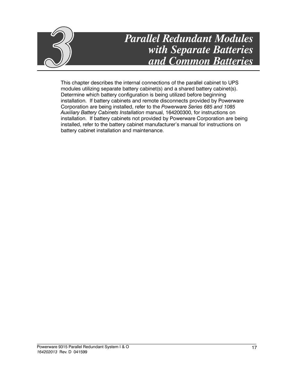 Powerware 9315 User Manual | Page 23 / 54