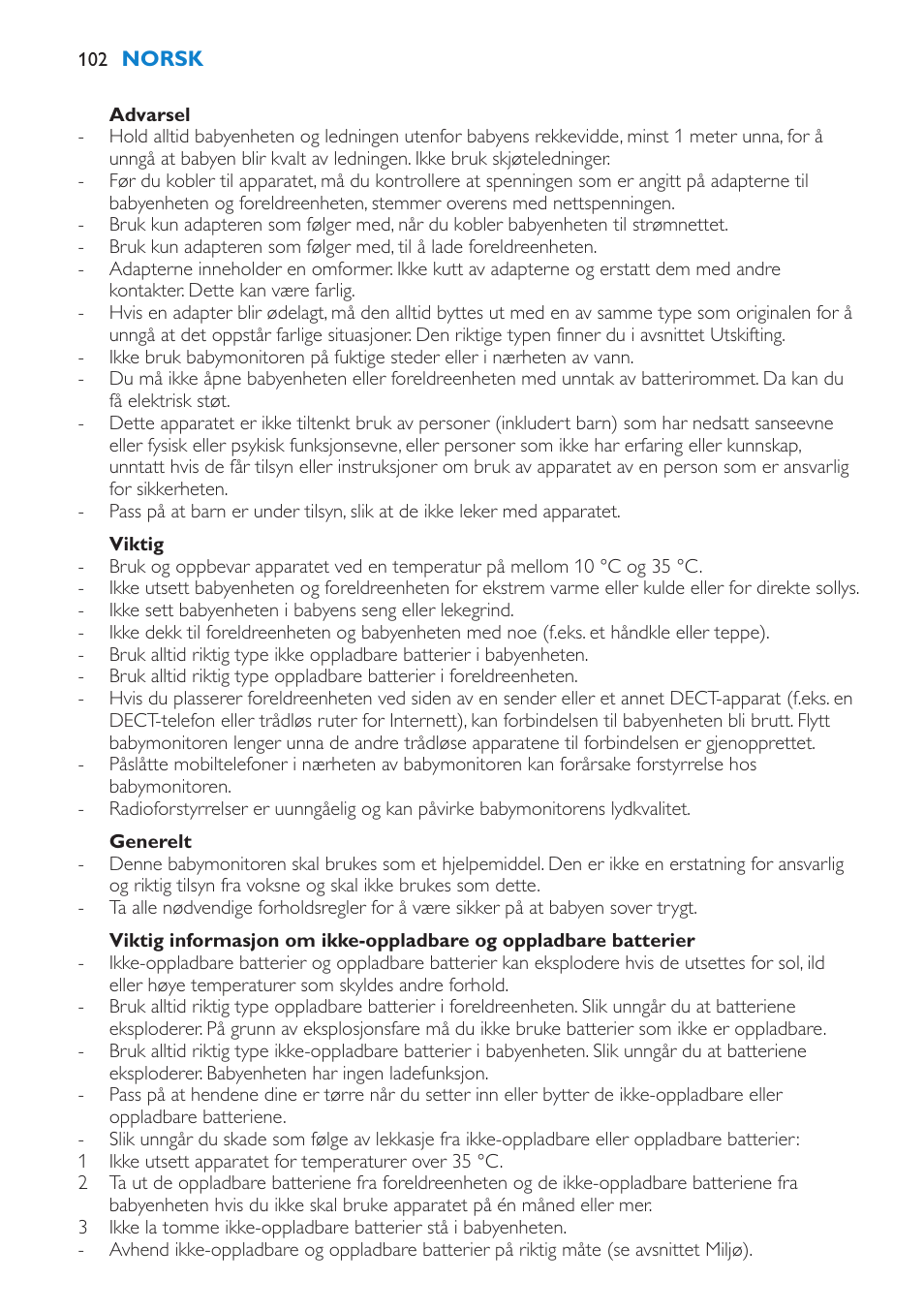 Philips AVENT SCD510 User Manual | Page 102 / 148