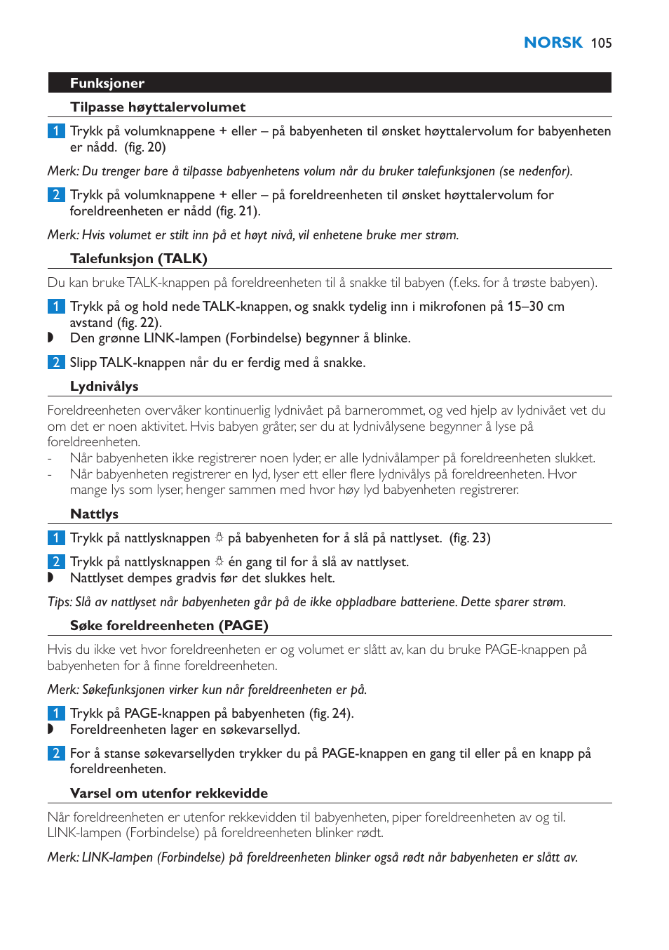 Philips AVENT SCD510 User Manual | Page 105 / 148