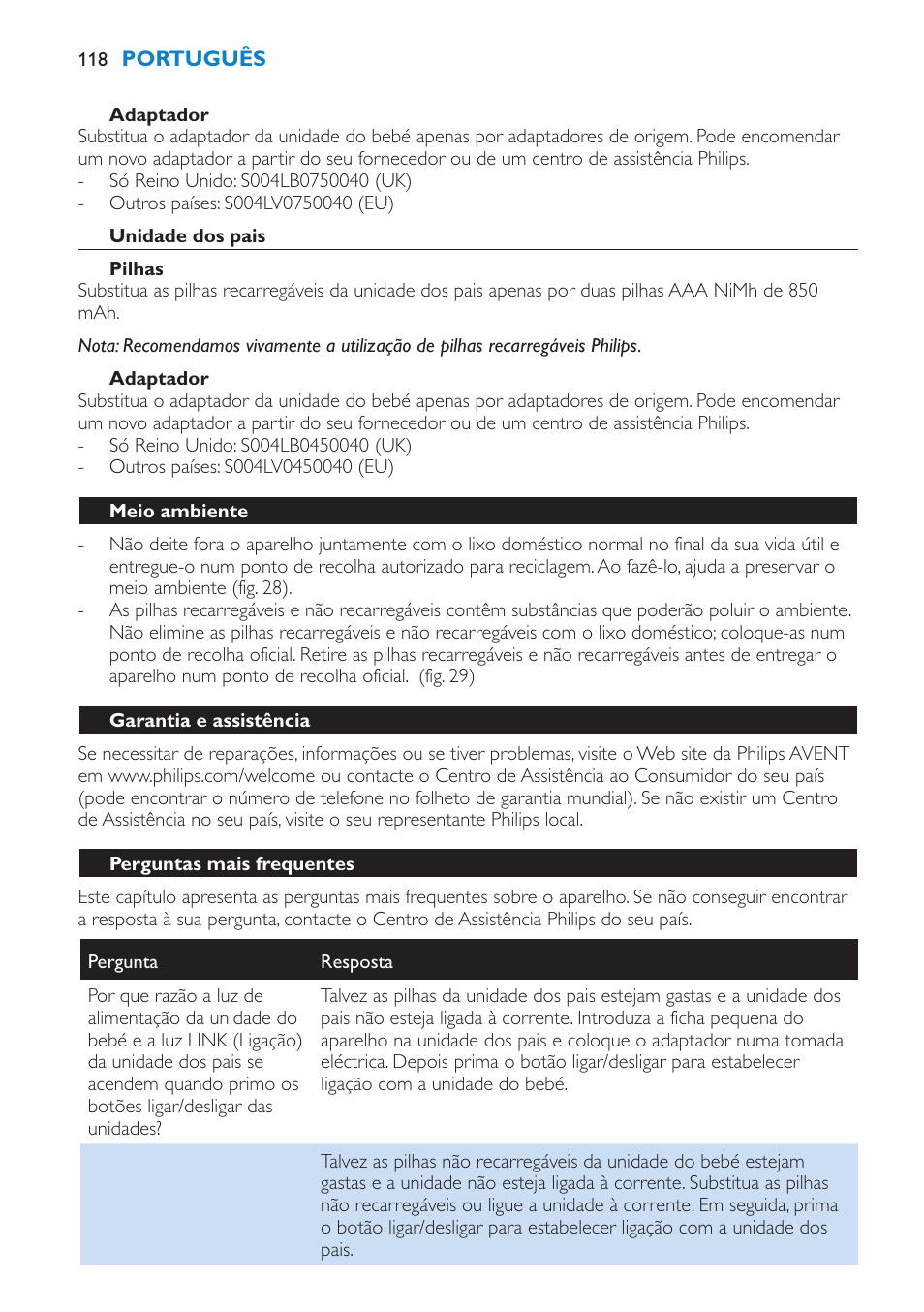 Philips AVENT SCD510 User Manual | Page 118 / 148