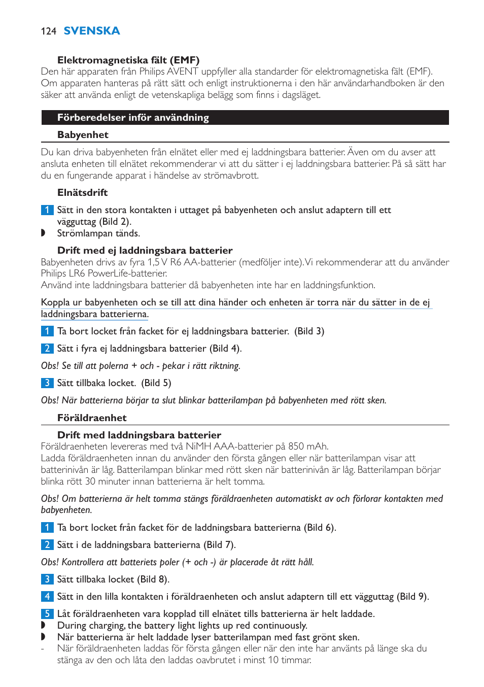 Philips AVENT SCD510 User Manual | Page 124 / 148