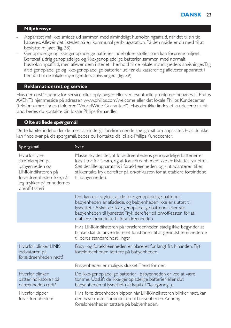 Philips AVENT SCD510 User Manual | Page 23 / 148