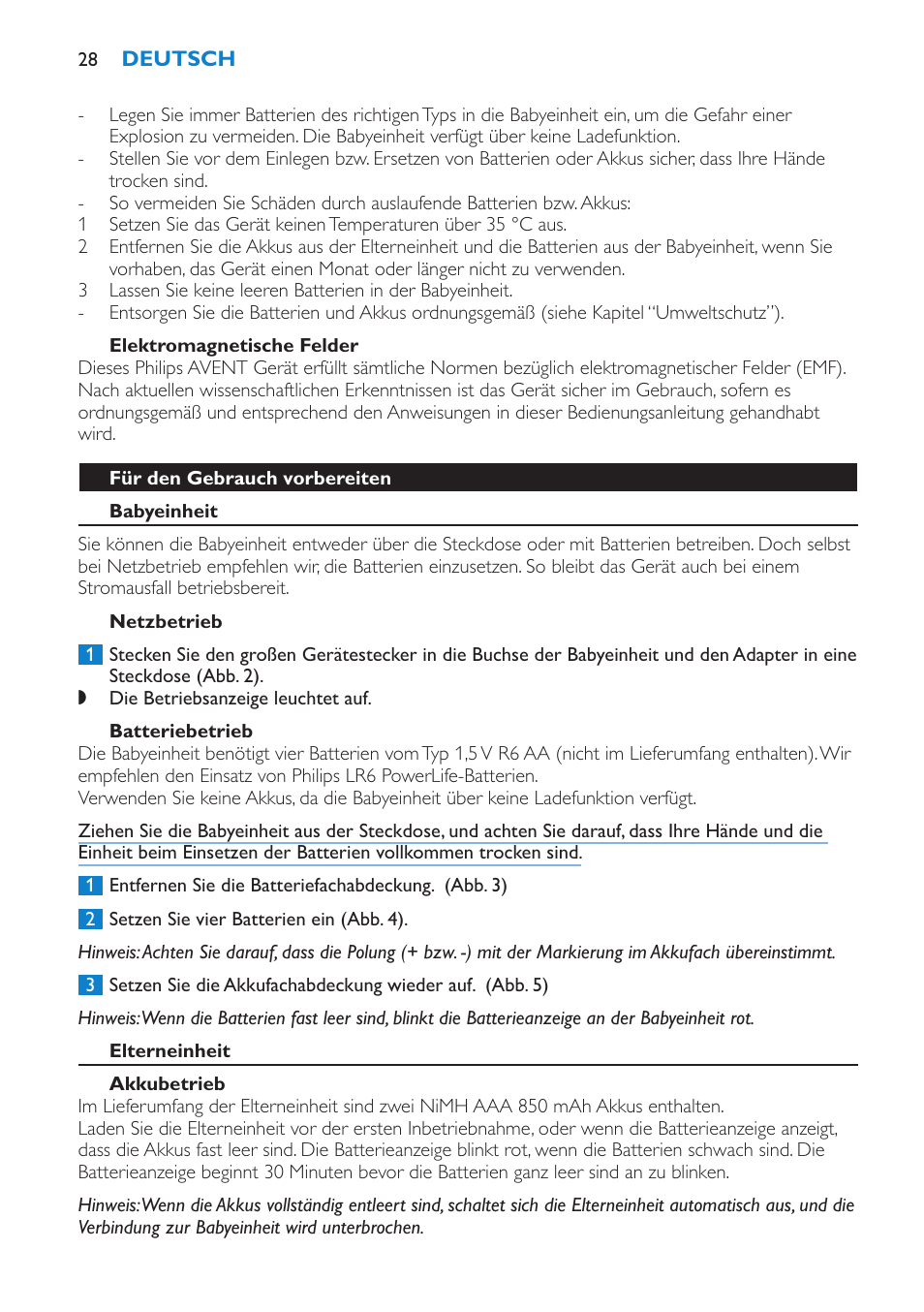 Philips AVENT SCD510 User Manual | Page 28 / 148