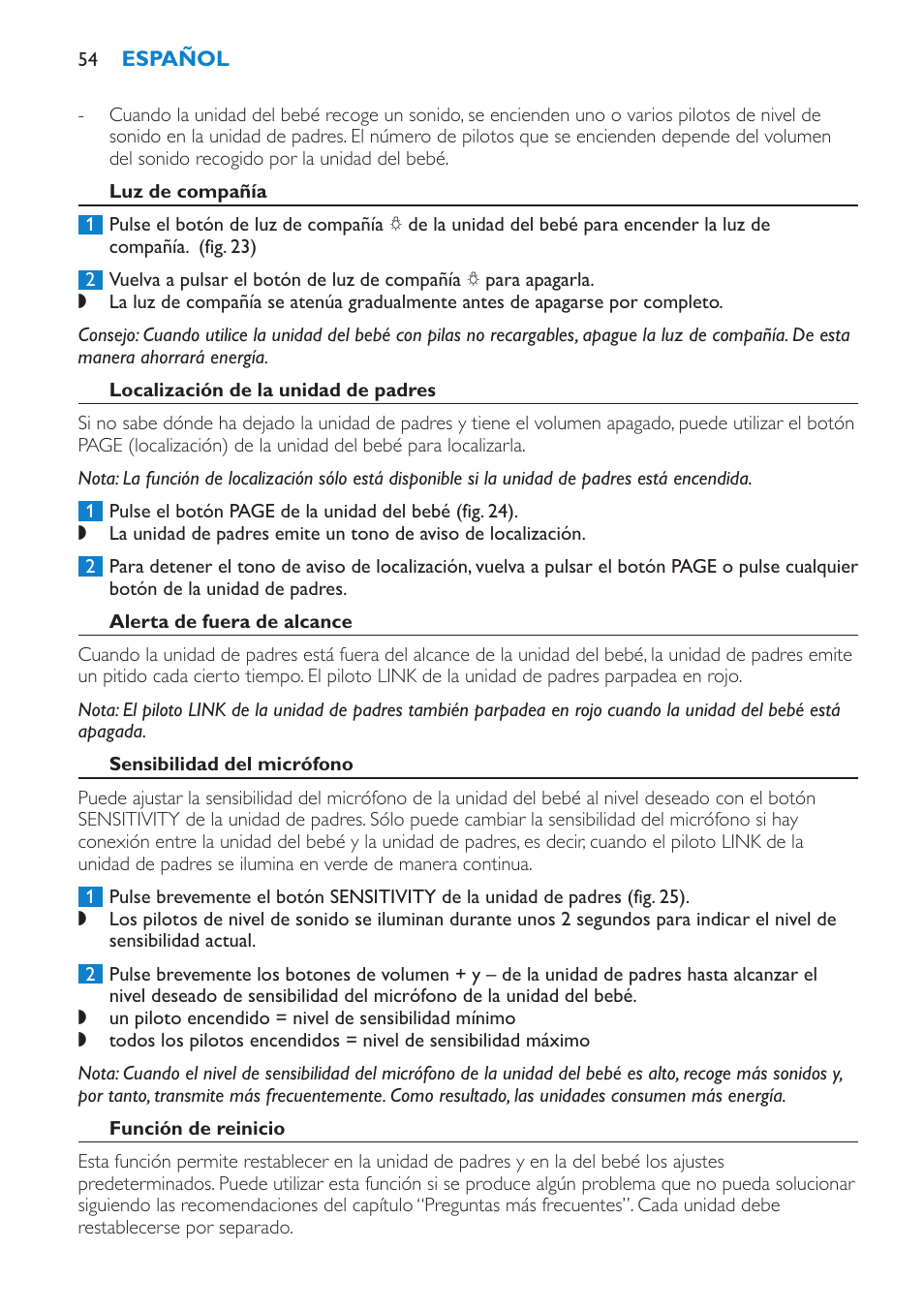 Philips AVENT SCD510 User Manual | Page 54 / 148