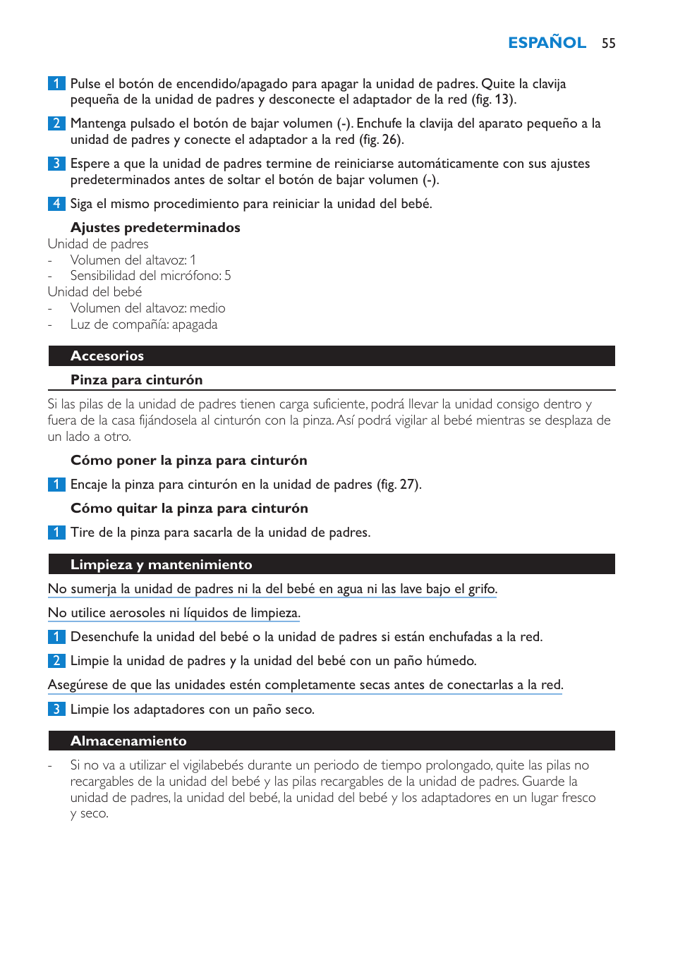 Philips AVENT SCD510 User Manual | Page 55 / 148