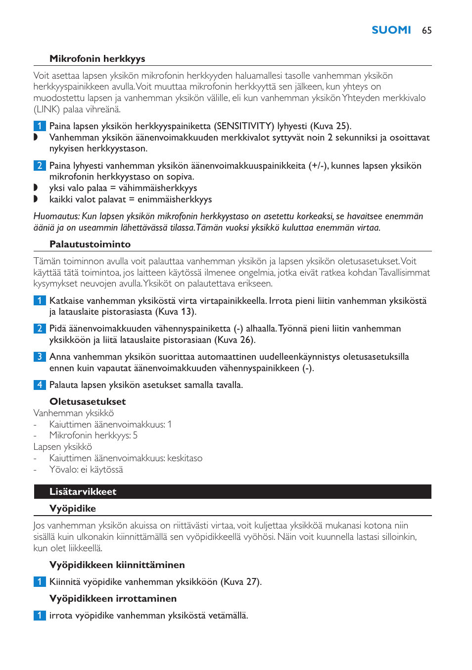 Philips AVENT SCD510 User Manual | Page 65 / 148