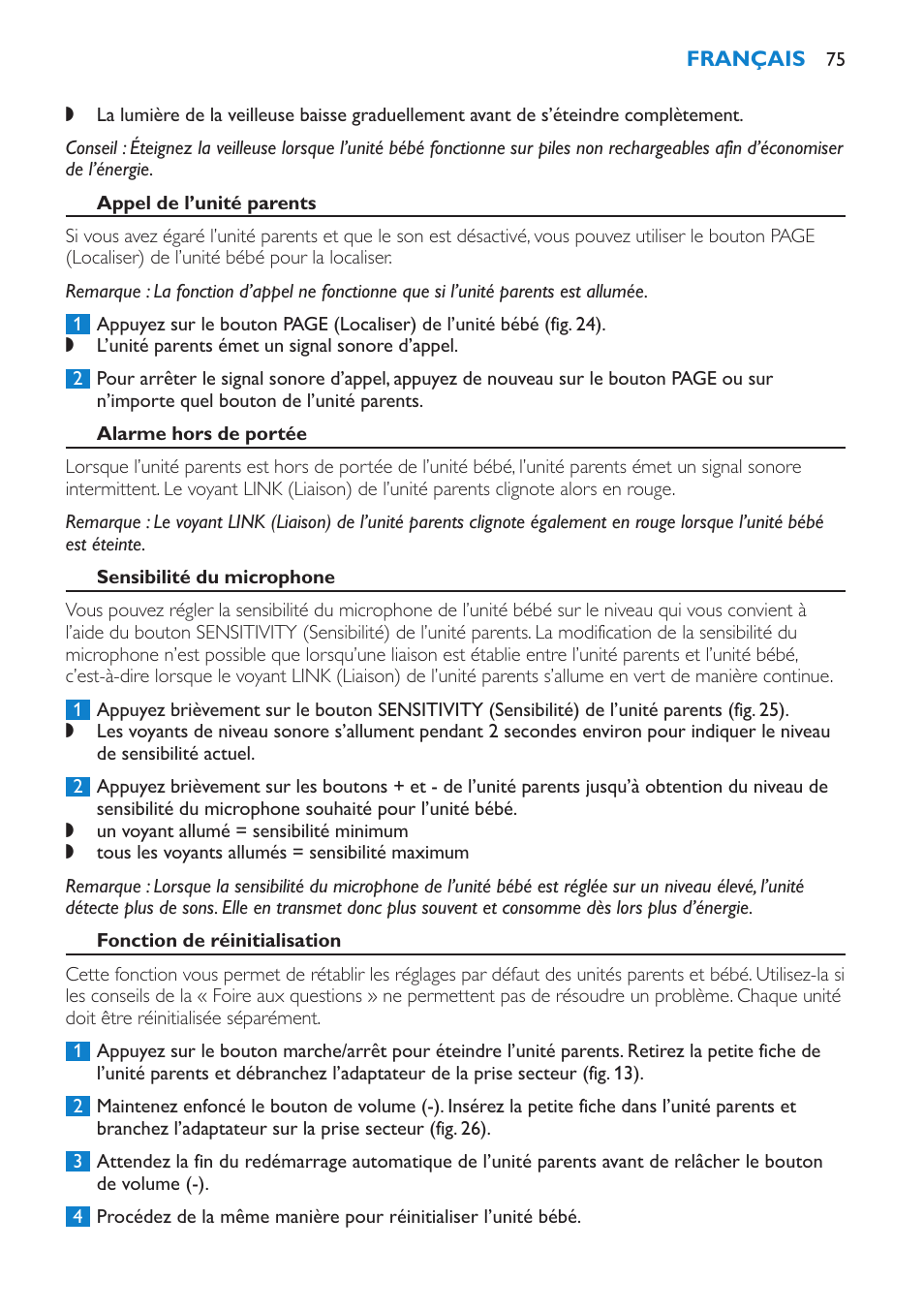 Philips AVENT SCD510 User Manual | Page 75 / 148