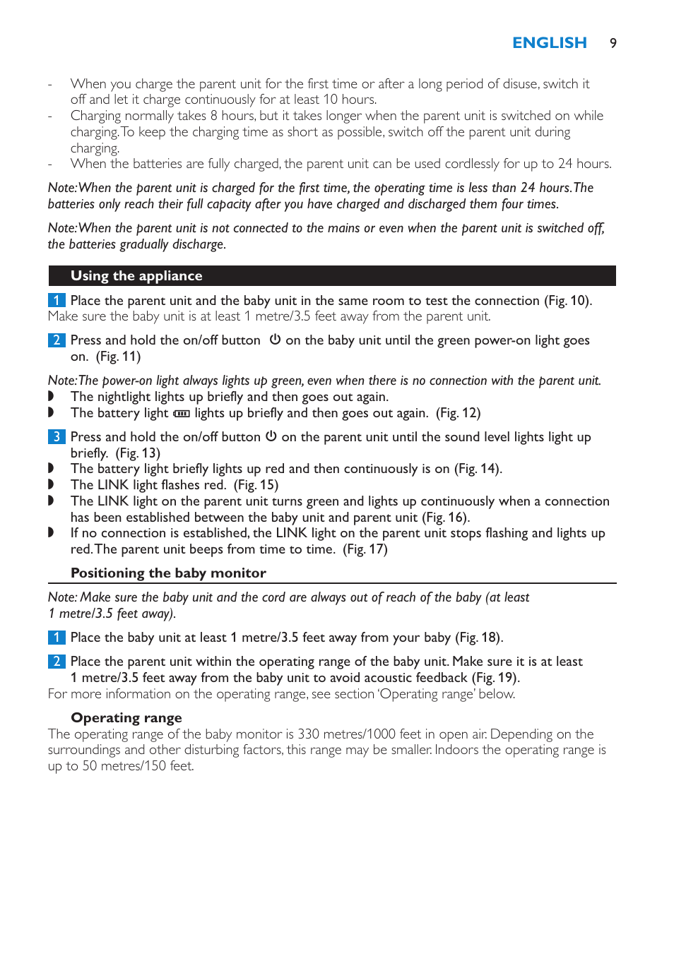 Philips AVENT SCD510 User Manual | Page 9 / 148