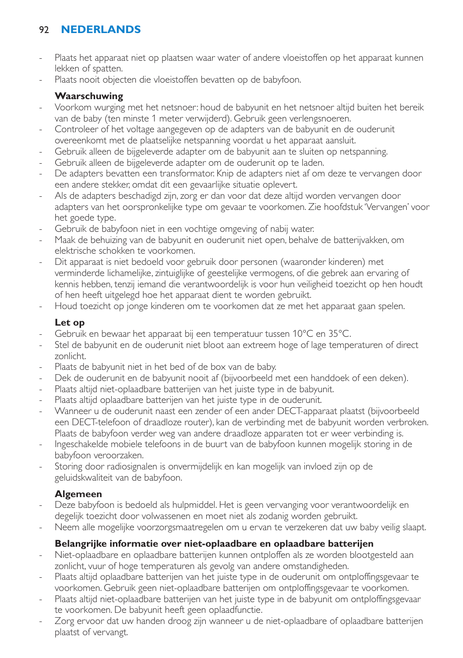 Philips AVENT SCD510 User Manual | Page 92 / 148