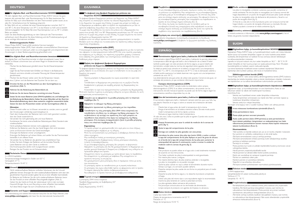 Philips AVENT SCH550 User Manual | Page 2 / 4