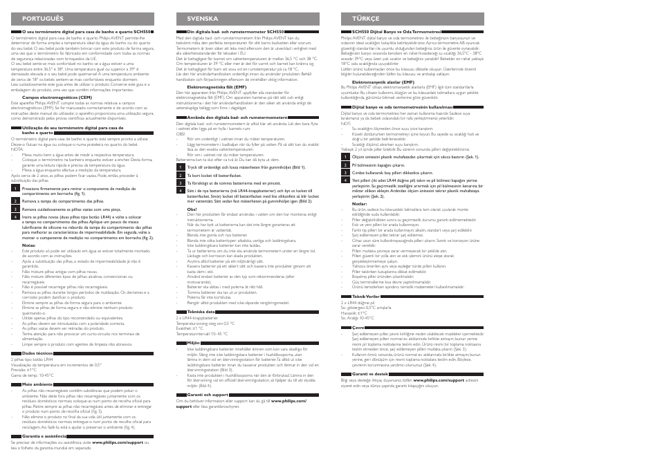 Philips AVENT SCH550 User Manual | Page 4 / 4