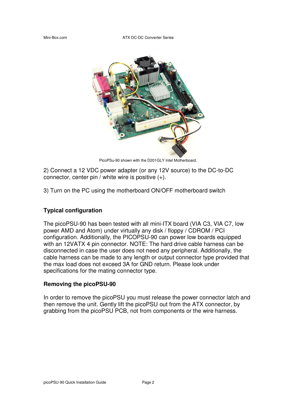 Pico Communications PICOPSU-90 User Manual | Page 2 / 4