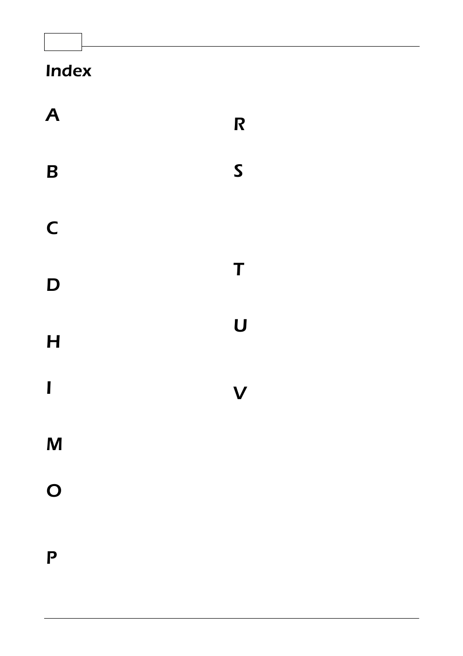 Index | Pico Communications 2000 Series User Manual | Page 12 / 13