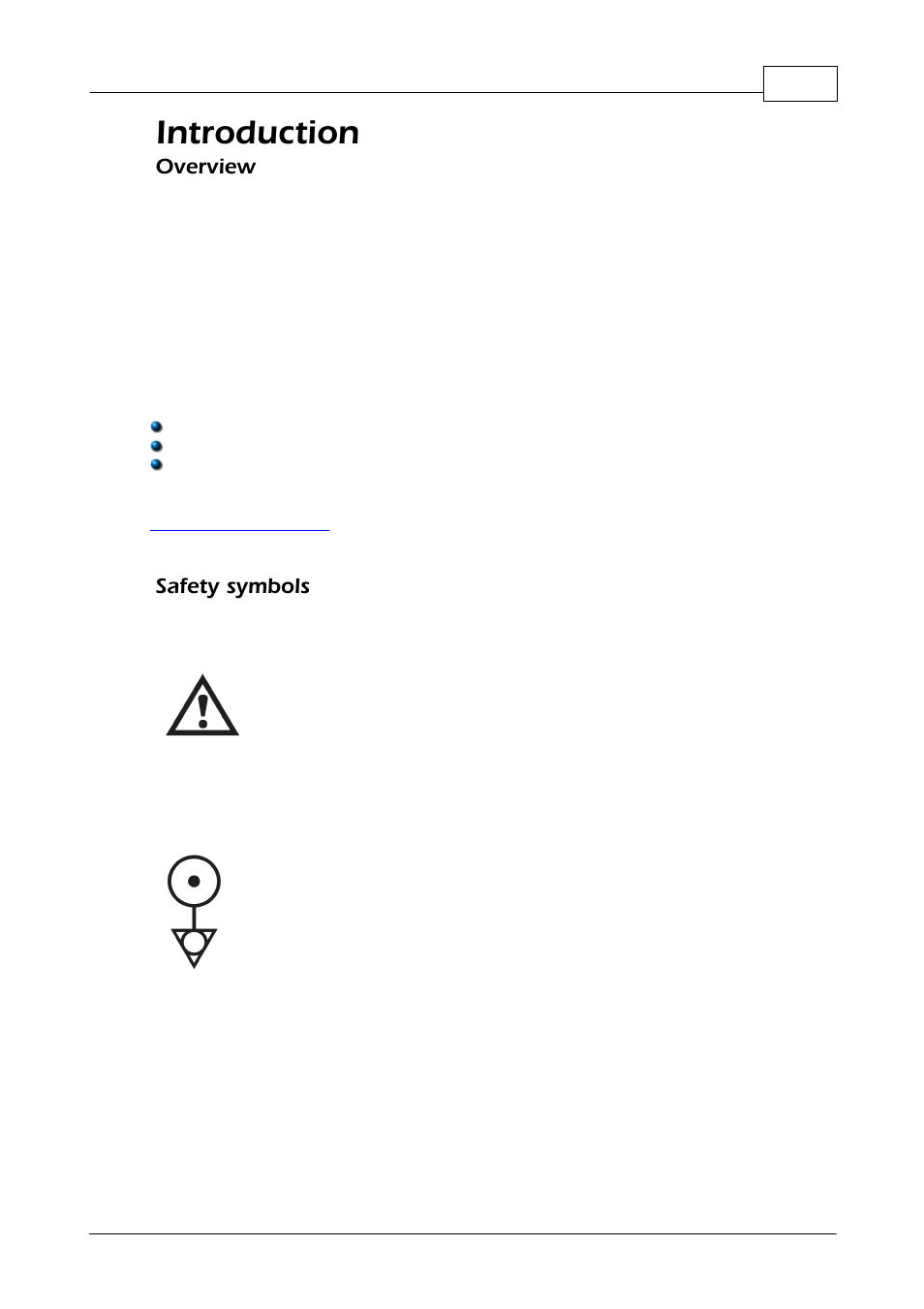 Introduction, Overview, Safety symbols | 1 overview, 2 safety symbols | Pico Communications 2000 Series User Manual | Page 3 / 13