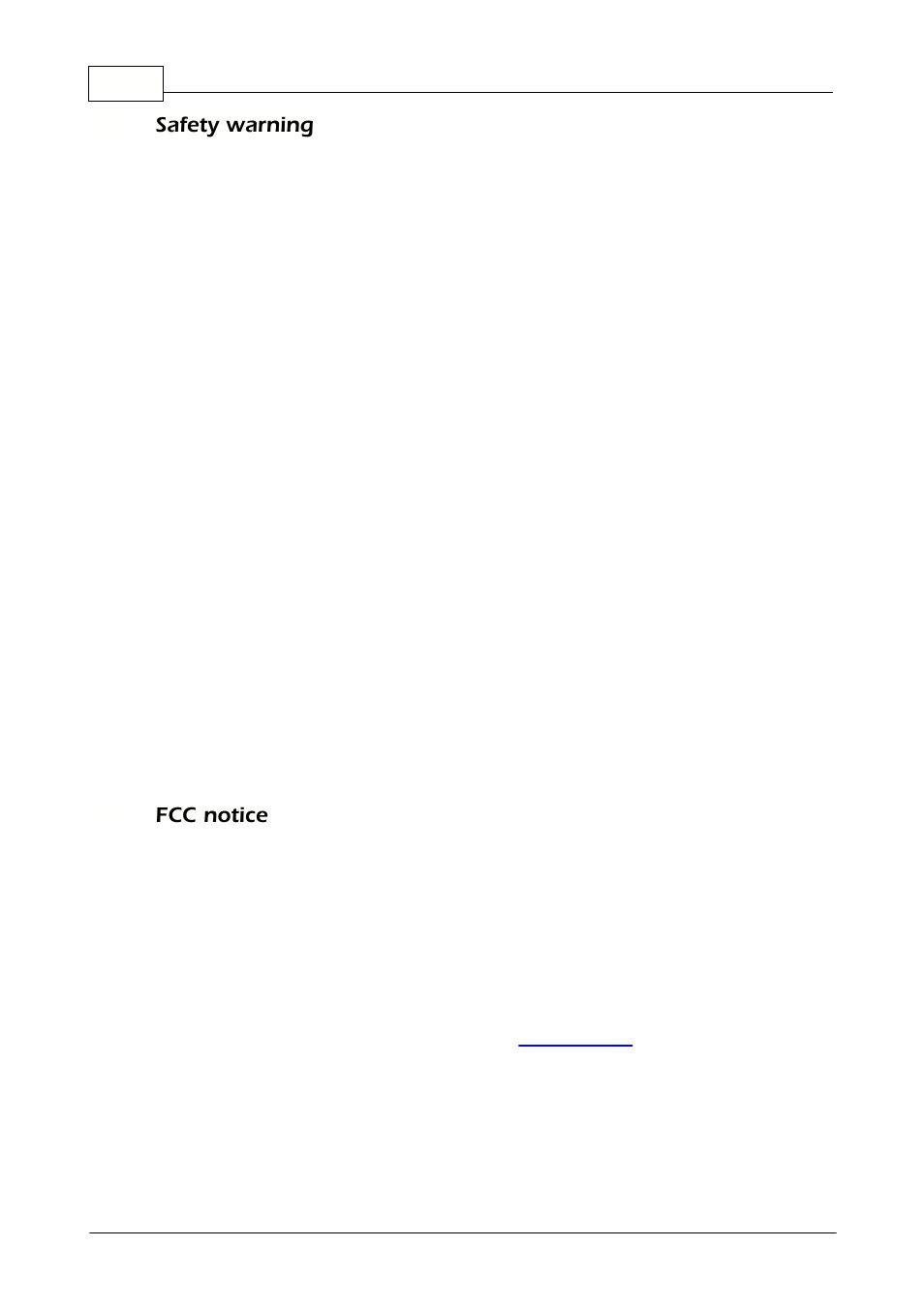 Safety warning, Fcc notice, 3 safety warning | 4 fcc notice | Pico Communications 2000 Series User Manual | Page 4 / 13