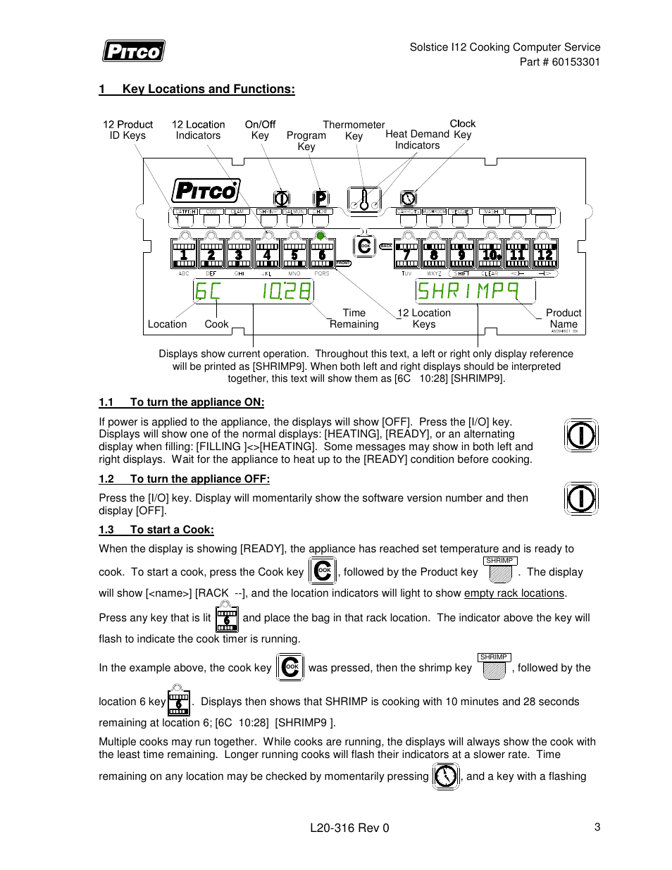 Pitco Frialator Solstice I12 Water Cooker (Operations Manual) User Manual | Page 3 / 12