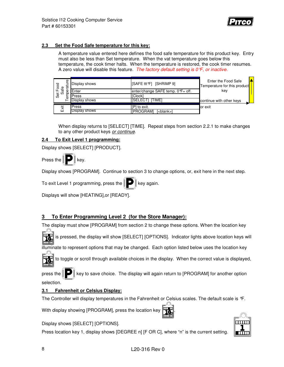 Pitco Frialator Solstice I12 Water Cooker (Operations Manual) User Manual | Page 8 / 12