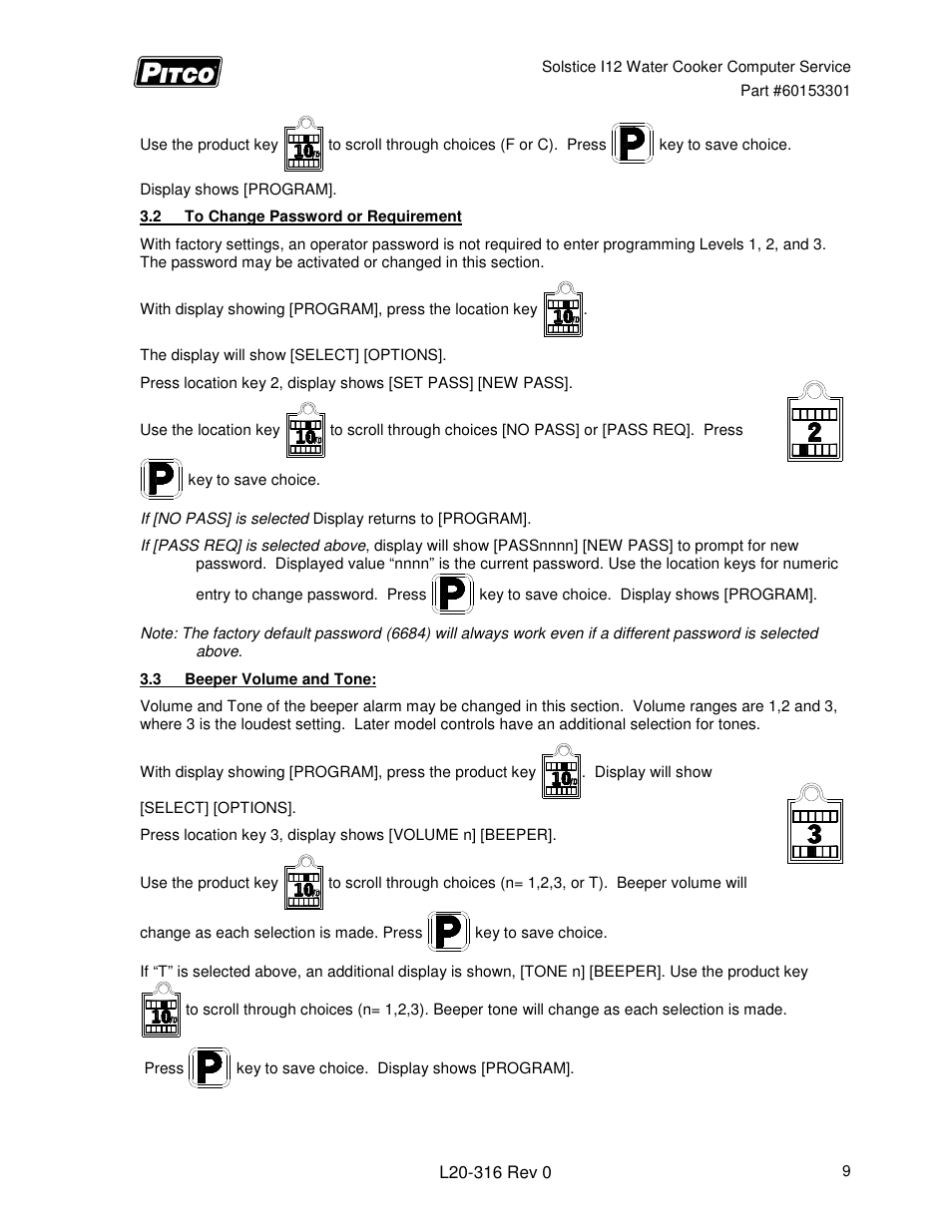 Pitco Frialator Solstice I12 Water Cooker (Operations Manual) User Manual | Page 9 / 12