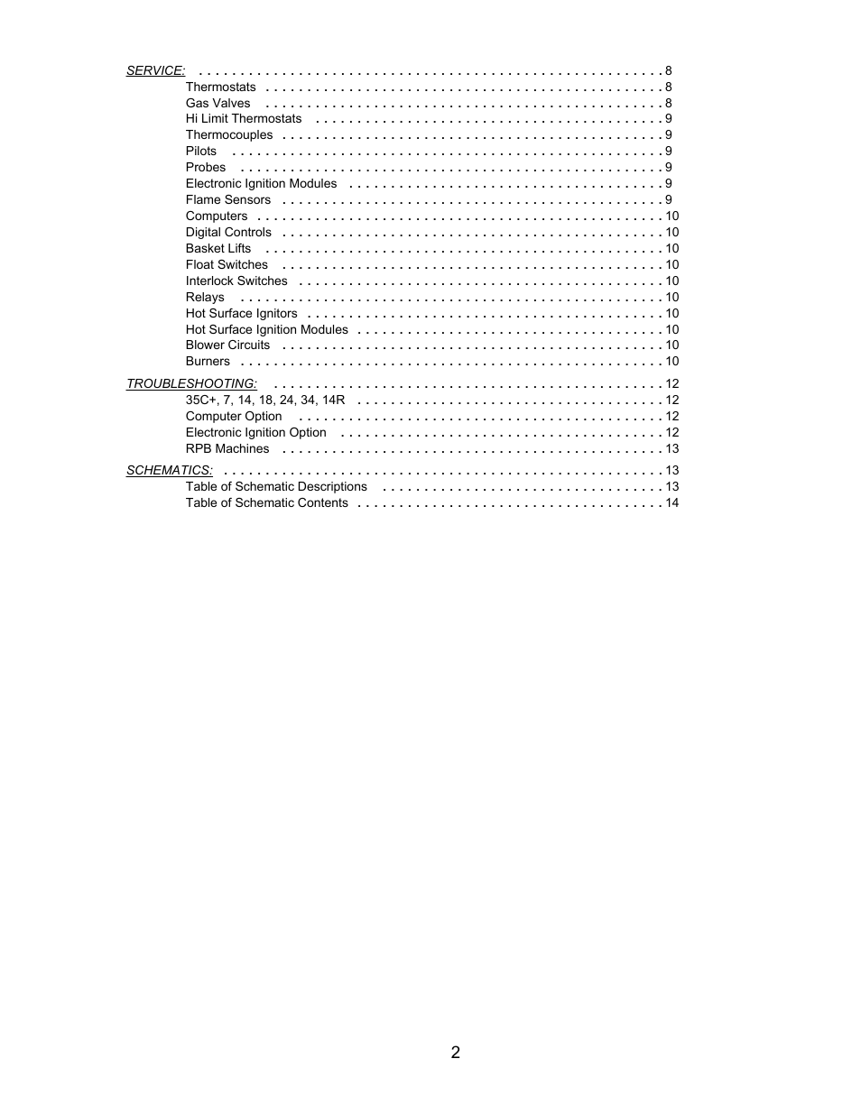 Pitco Frialator RPB14 User Manual | Page 6 / 18