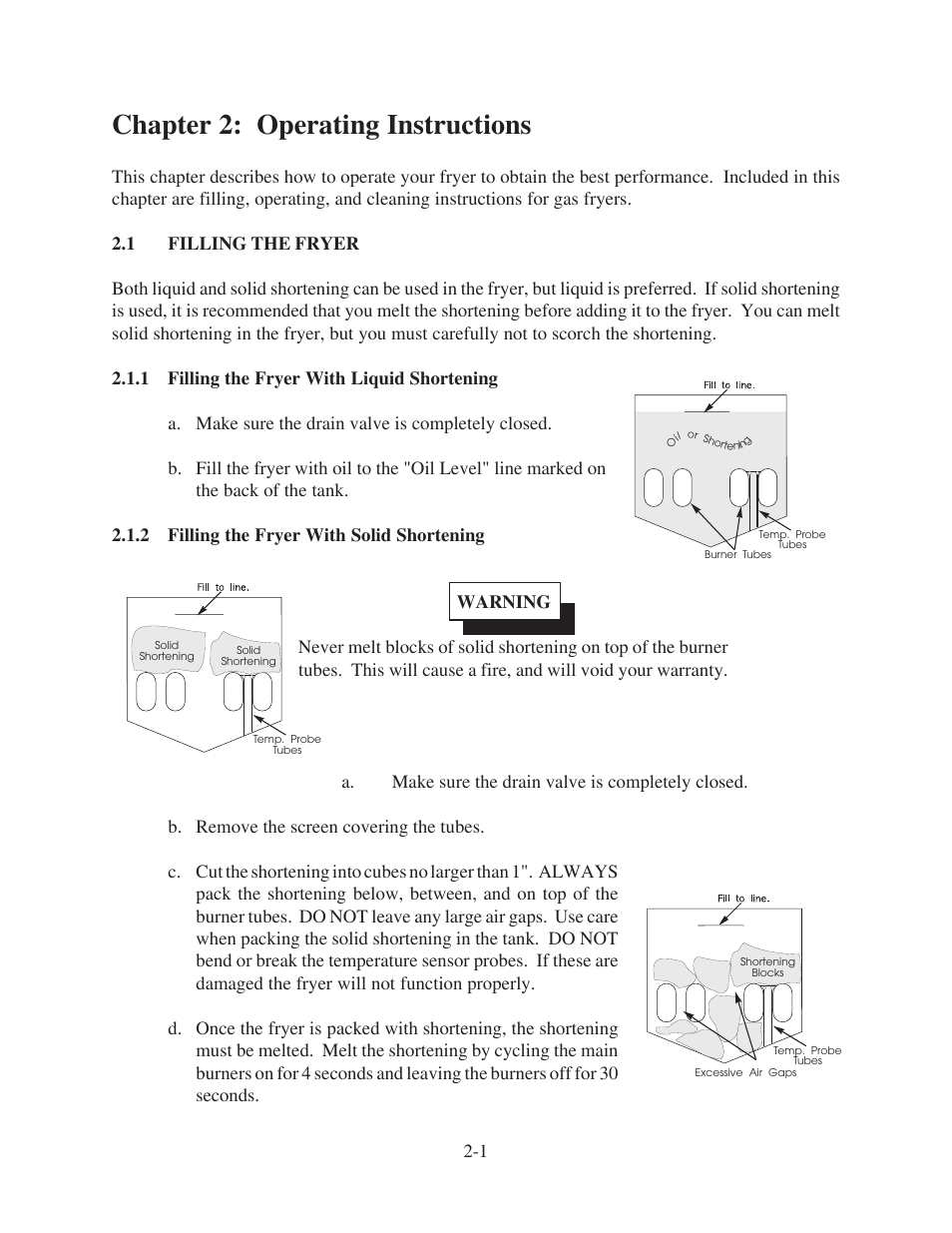 Chapter 2: operating instructions | Pitco Frialator 26 User Manual | Page 28 / 35