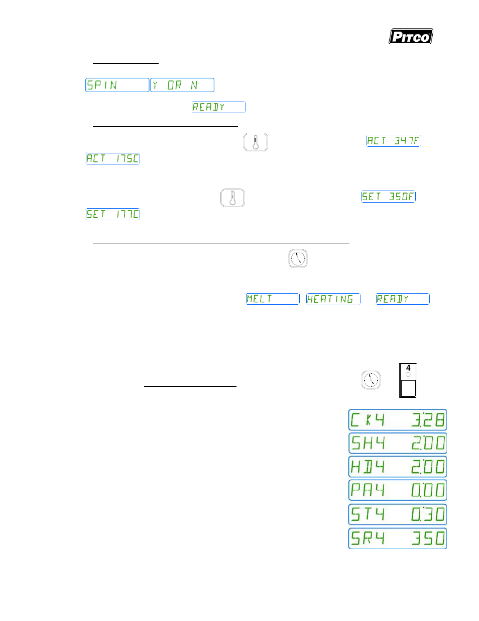 Pitco Frialator I12 Cooking Computer User Manual | Page 5 / 28
