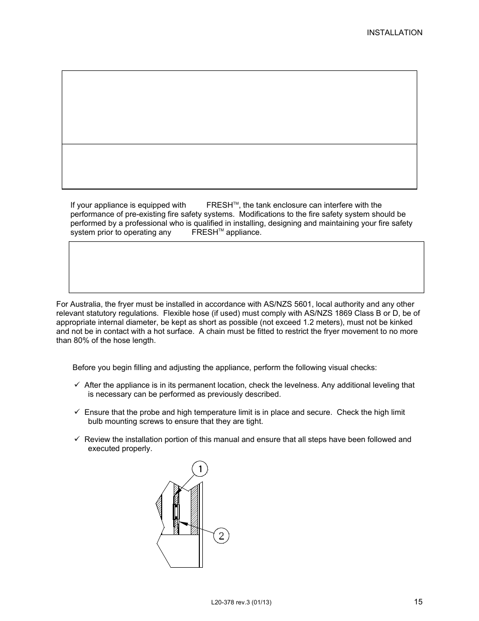 Pitco Frialator Solstice supreme with Matchless Ignition (Built after 08/2000) User Manual | Page 15 / 36
