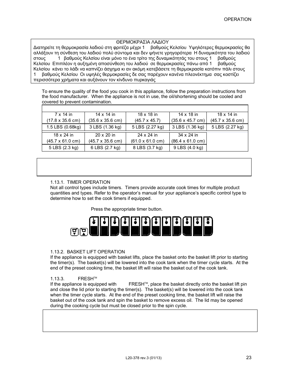 Pitco Frialator Solstice supreme with Matchless Ignition (Built after 08/2000) User Manual | Page 23 / 36