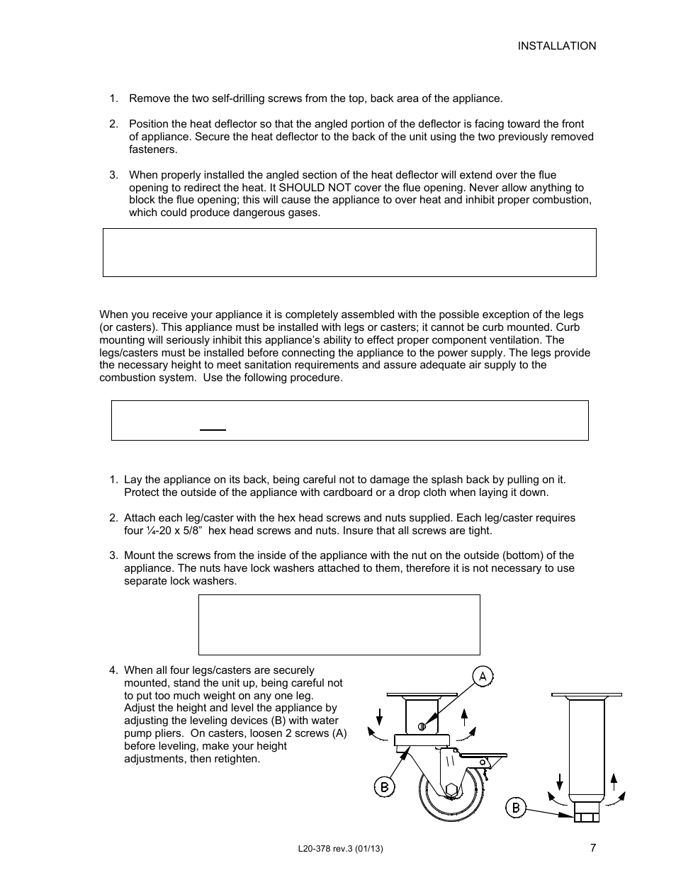 Pitco Frialator Solstice supreme with Matchless Ignition (Built after 08/2000) User Manual | Page 7 / 36