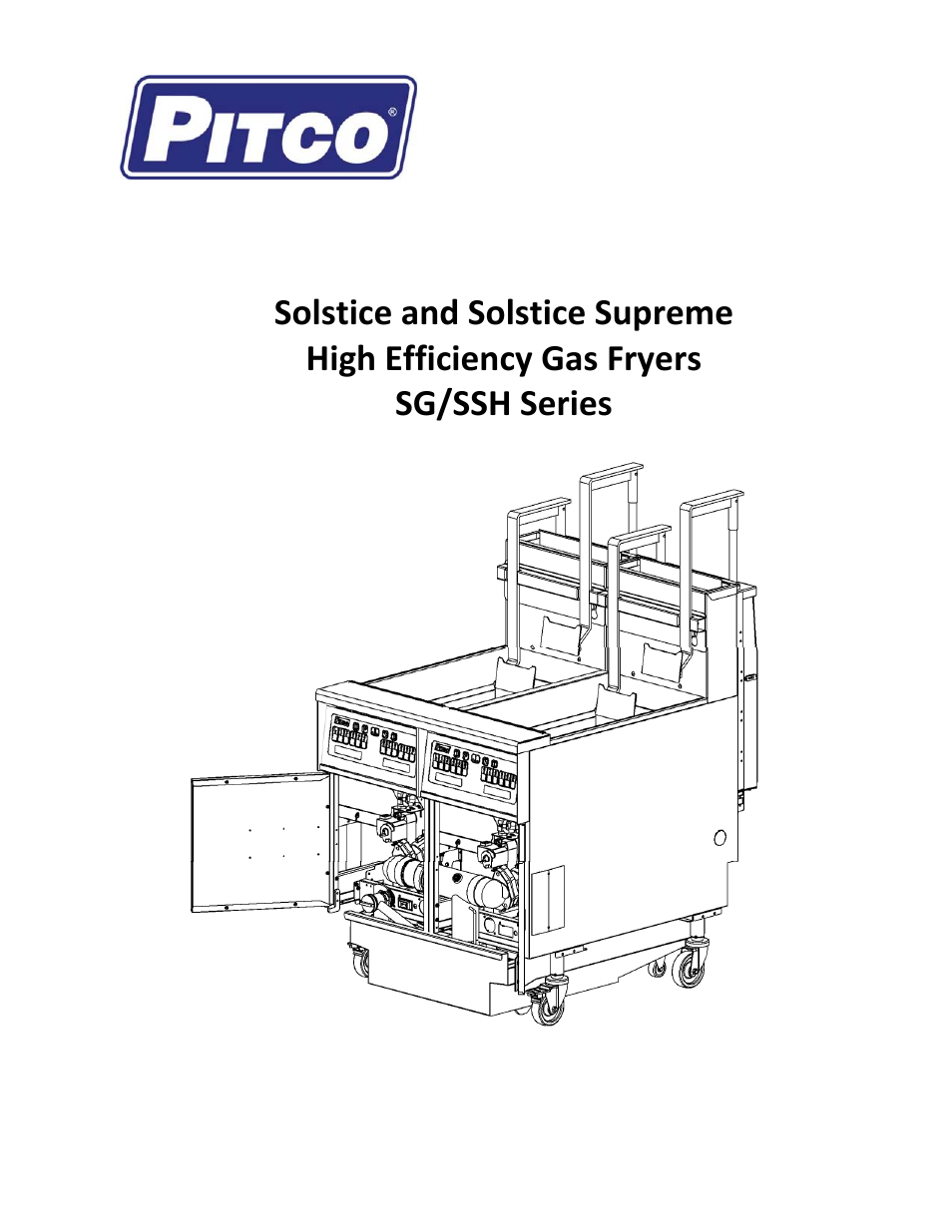 Pitco Frialator Gas Fryers  SG Serie User Manual | 94 pages